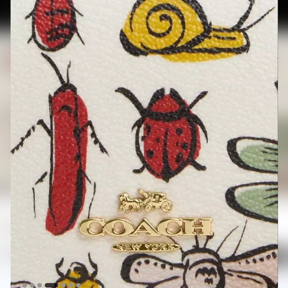 COACH MINI WALLET ON CHAIN IN CREATURE PATTERN - Picture 4 of 4